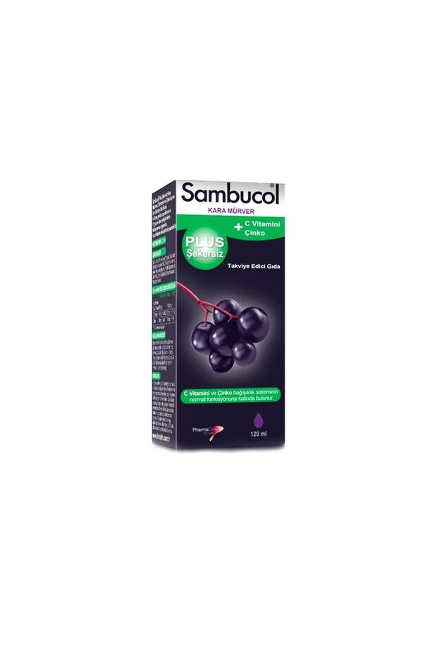 Sambucol plus Şekersiz Takviye Edici Gıda 120ml -vb706 - 1