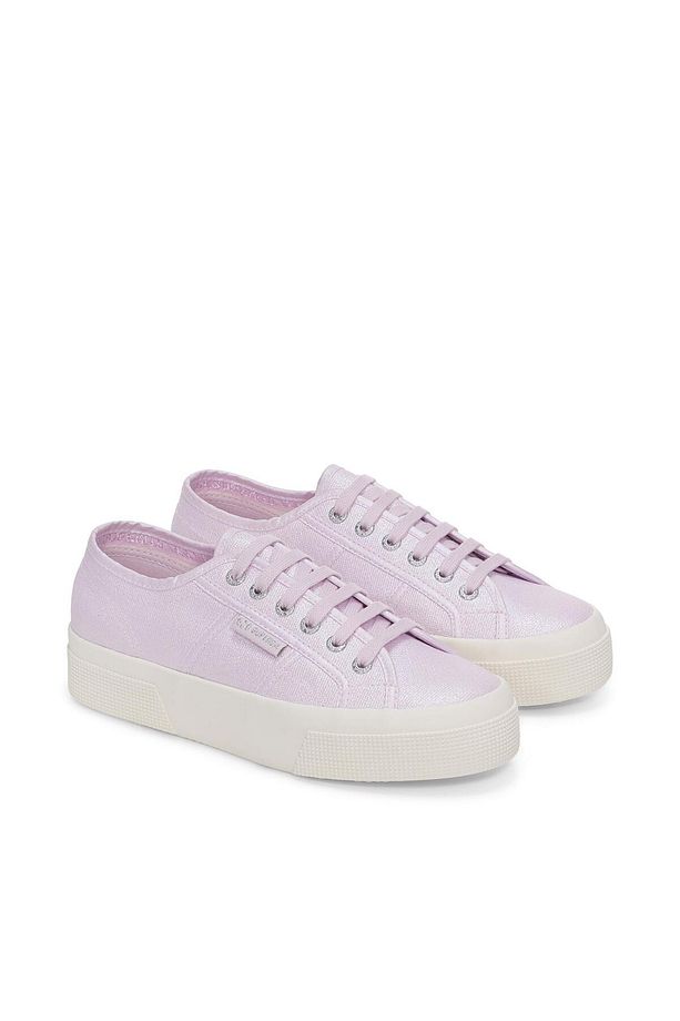 2740 Platform Pearl Matte Canvas Kadın Bej Platform Sneaker - 2