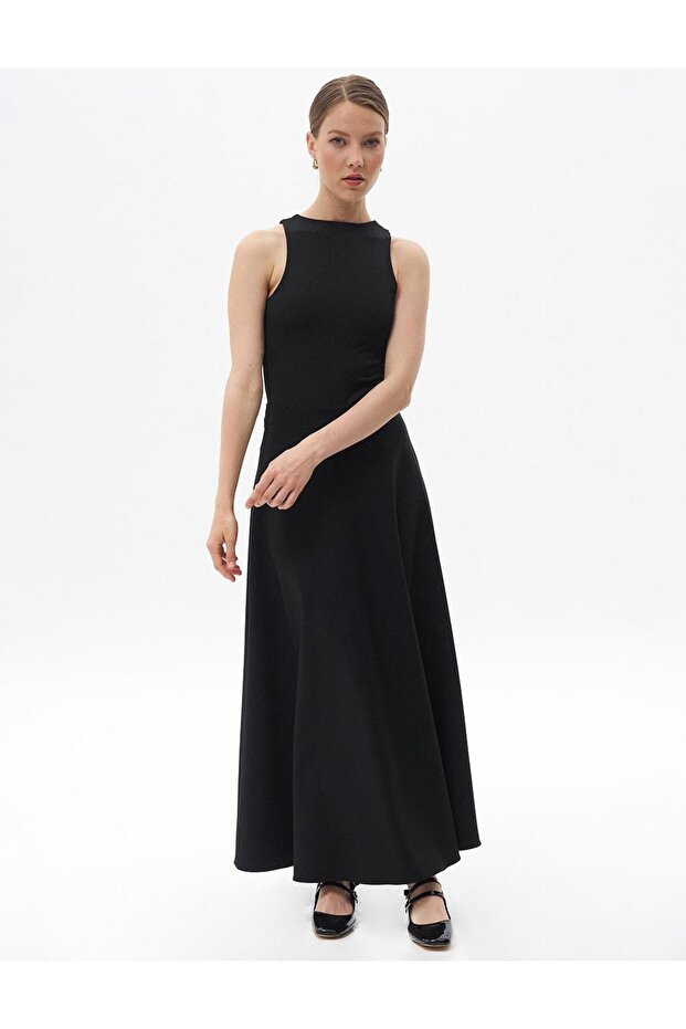 Basic Kloş Etek Siyah - 3