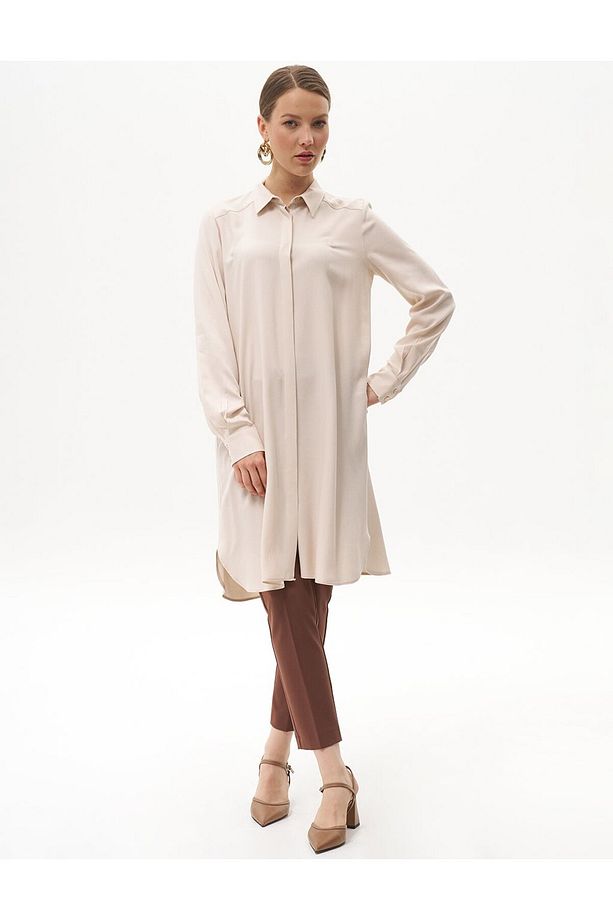Patı Gizli Basic Uzun Tunik Taş - 1