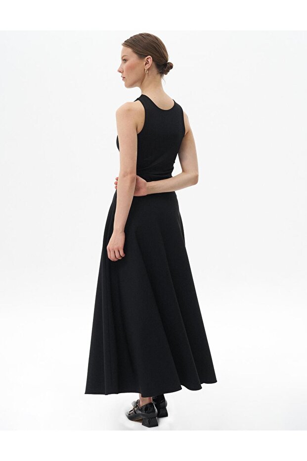 Basic Kloş Etek Siyah - 5