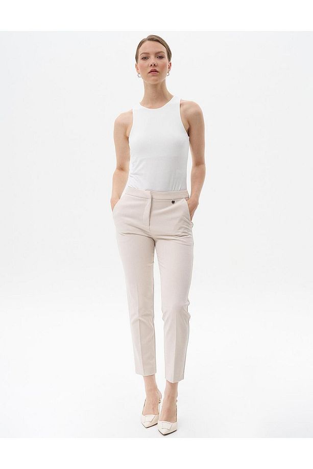 Havuç Kesim Basic Pantolon Taş - 2