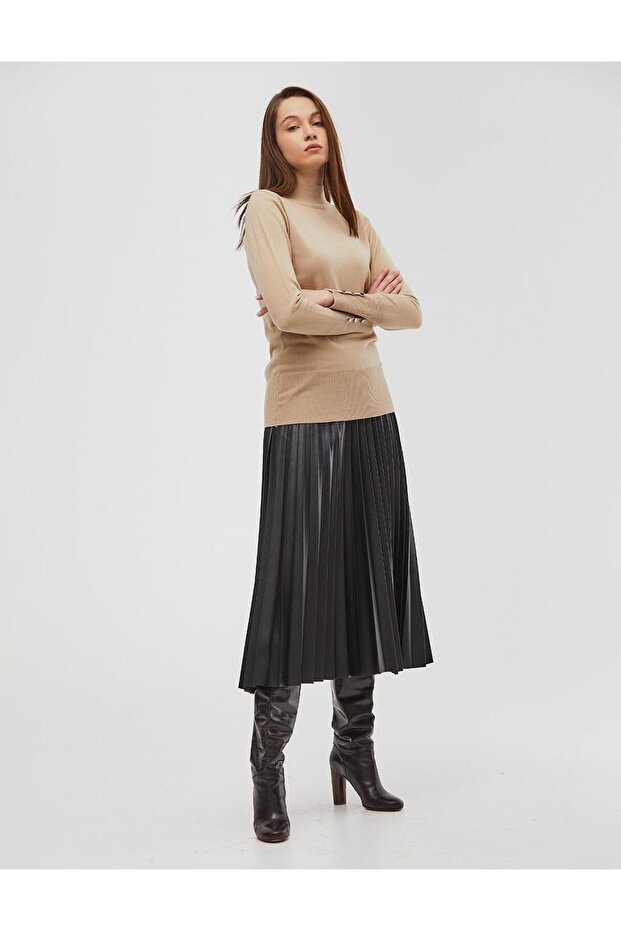 Basic Triko Bluz Taş - 5