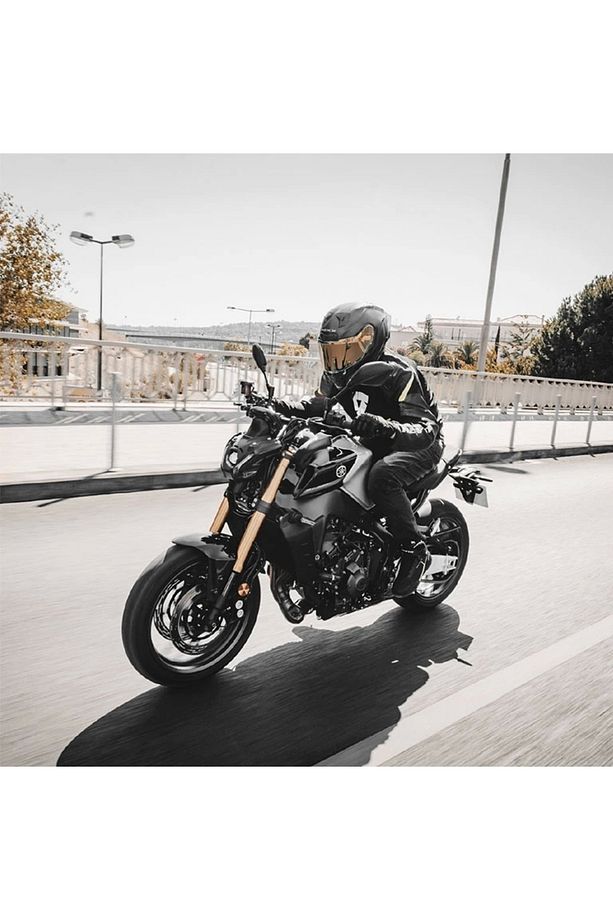 X.r3r Golden Edıtıon Karbon Mat Siyah-sarı Kask - 5
