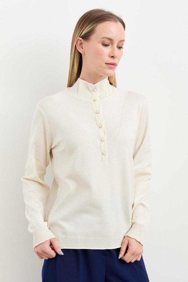 Yarım Balıkçı Bluz Kemik - 1