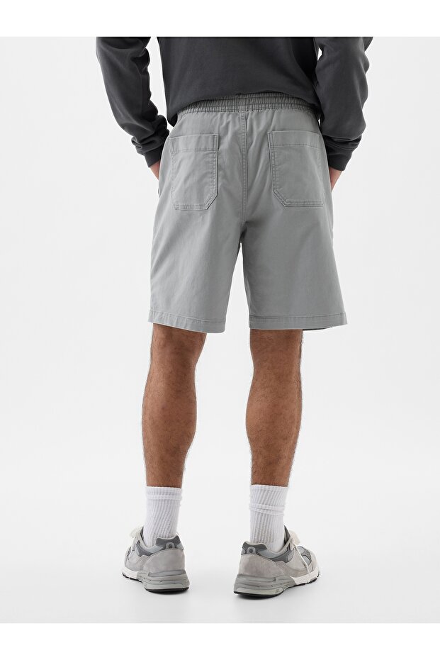 Erkek Gri 8" Essential Easy Şort - 4