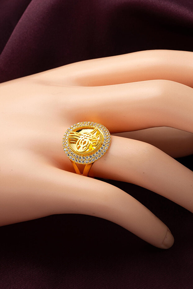 Tuğralı 14 Ayar Üçlü Altın Set - 3