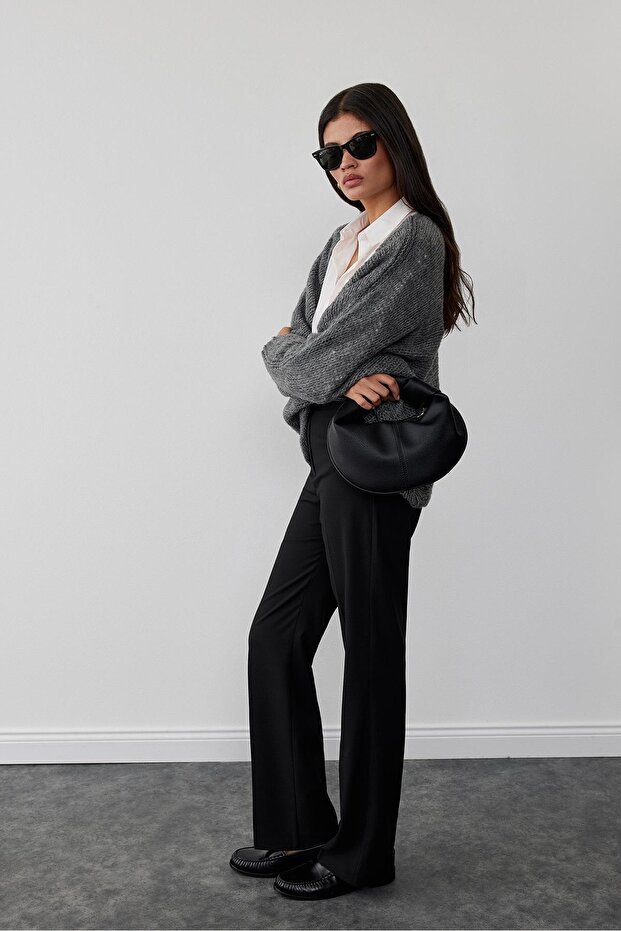 Siyah Mini Bowl Bag - 5