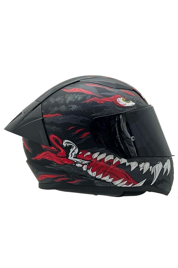 Rapıd 2 Race Kaıju Mat Siyah-kırmızı Kask - 2