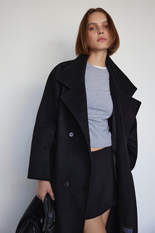 Gri Basic Pamuklu Slim Fit Tişört - 6