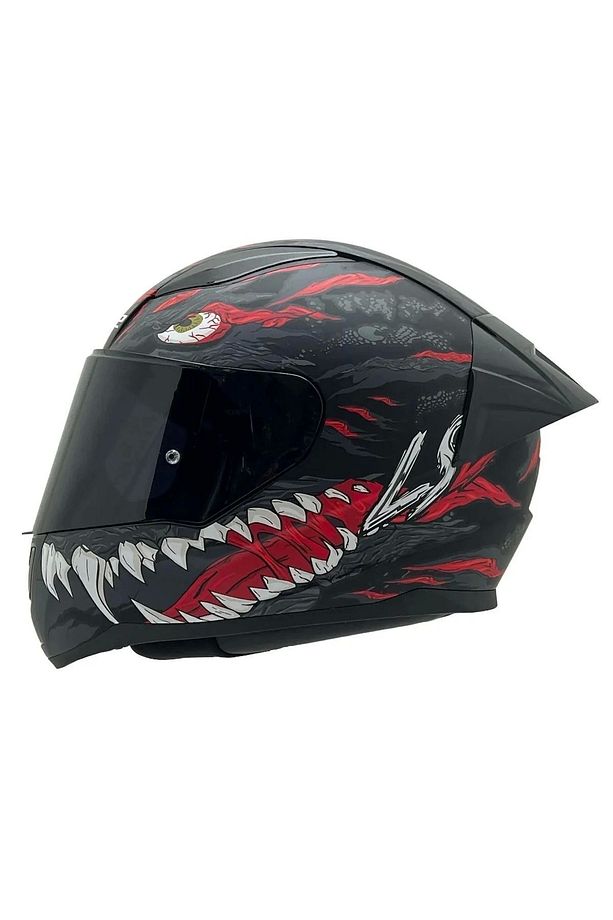 Rapıd 2 Race Kaıju Mat Siyah-kırmızı Kask - 4