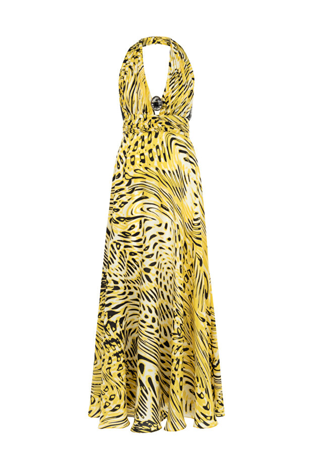 Aksesuar Detaylı Elbise - 4