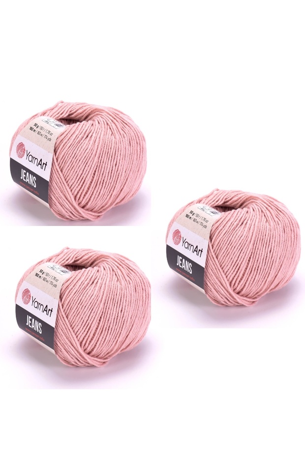 Yarn Art Jeans Amigurumi Knitting Yarn 83 Powder Color Cardigan Knitting Yarn Baby Yarn Punch Yarn 3-Pack
