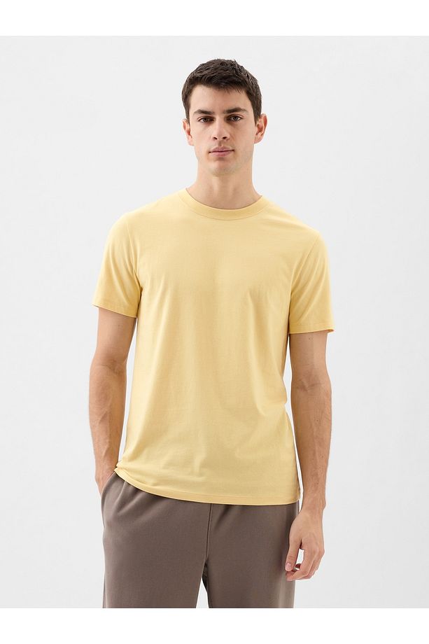 Erkek Sarı Everyday Soft T-Shirt - 1