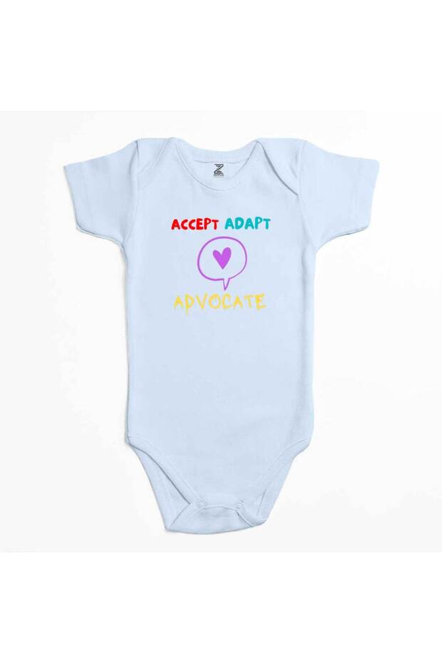 قبول Adapt Advocate Blue Color Baby Bodysuit