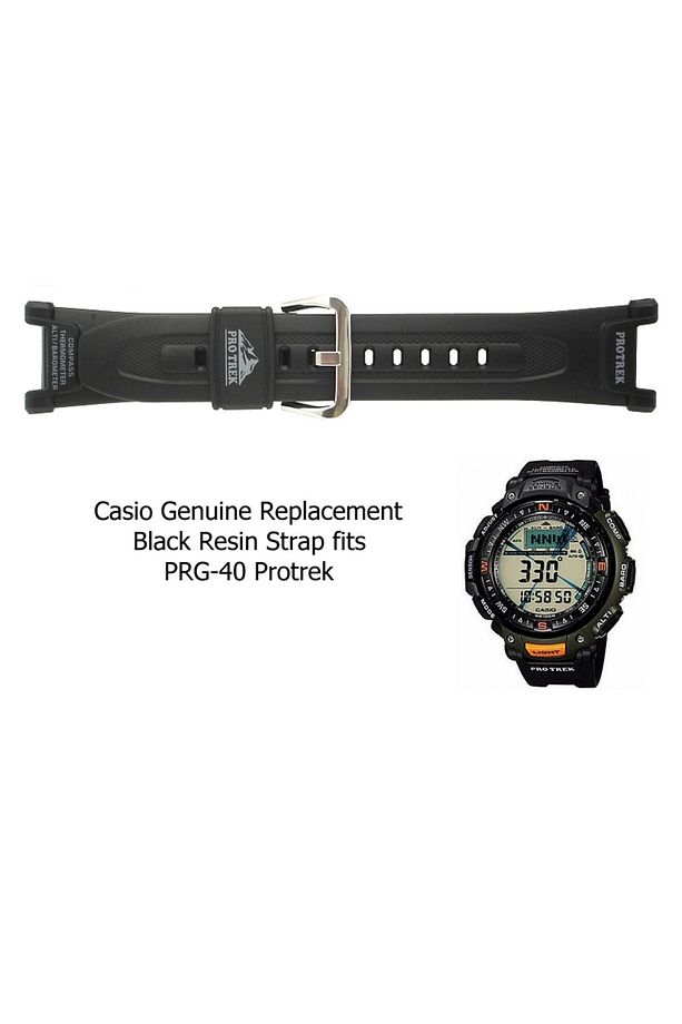 Protrek Prg-240 Prg-40 Siyah Orijinal Silikon Saat Kayışı - 2
