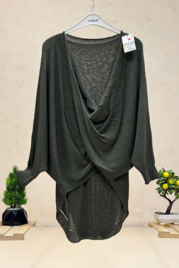 Front Double Breasted Degaje Mercerized Blouse