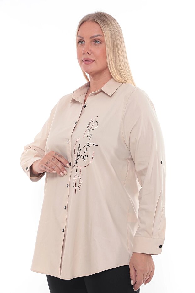 Cotton Plus Size Women's Shirt