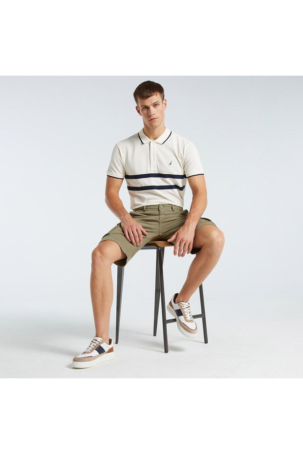 Erkek Yeşil Bermuda Şort - 1