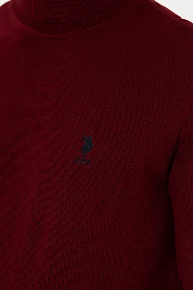 Erkek Bordo Basic Kazak 50268935-VR014 - 7