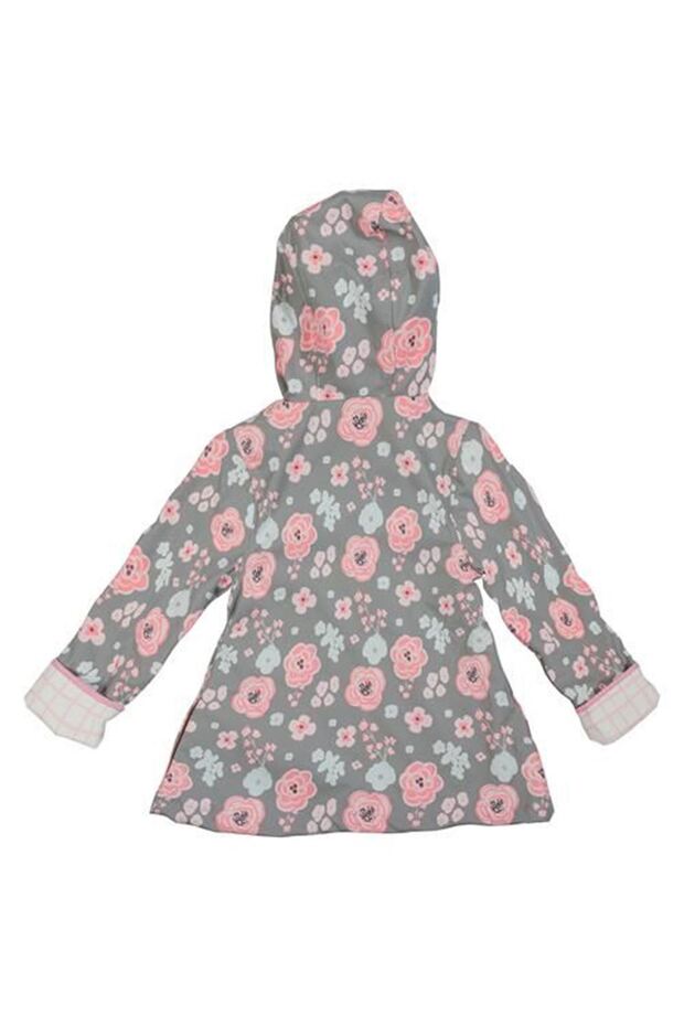 Yağmurluk Çiçekli Pembe - 2