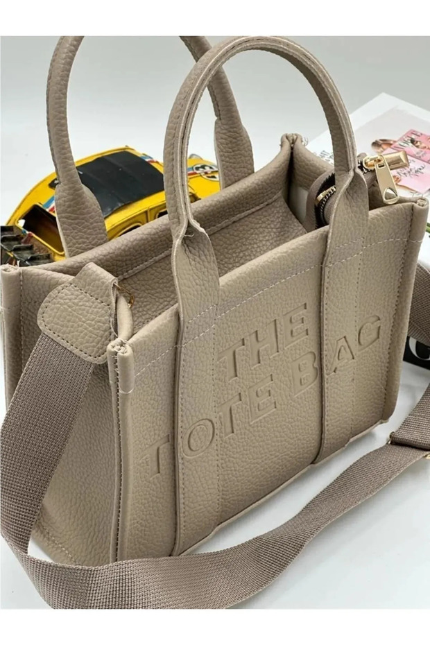Brown 25*18 Medium Size Vegan Leather Hand and Shoulder Bag