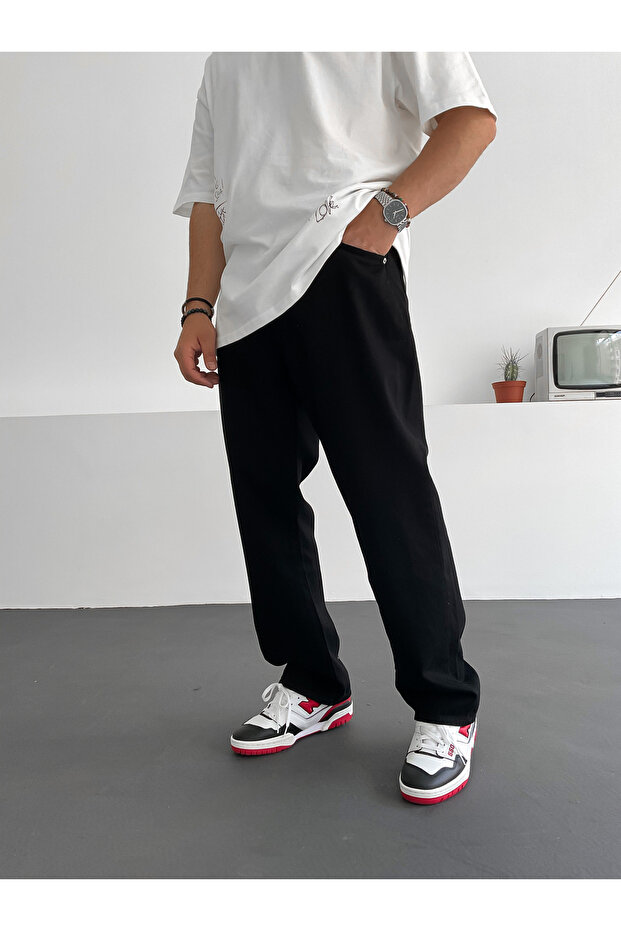 Siyah Baggy Pantolon GJ-15971/16311 - 1