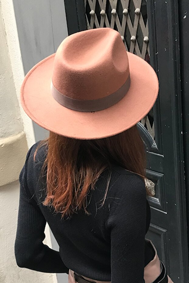Camel Fedora Hat - 4
