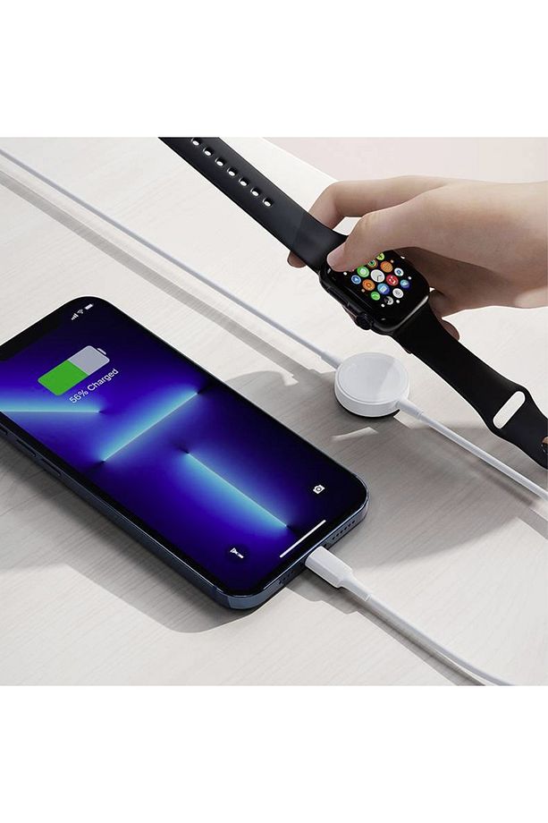 Type-C Apple Watch 7 8 9 Ultra iPhone 15 Pro Max Uyumlu 15W Destekli Şarj Kablosu - 5