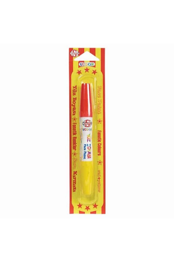 Yb04 Fanatik Renkler Yüz Boyası Sarı-kırmızı Tekli Paket - 1