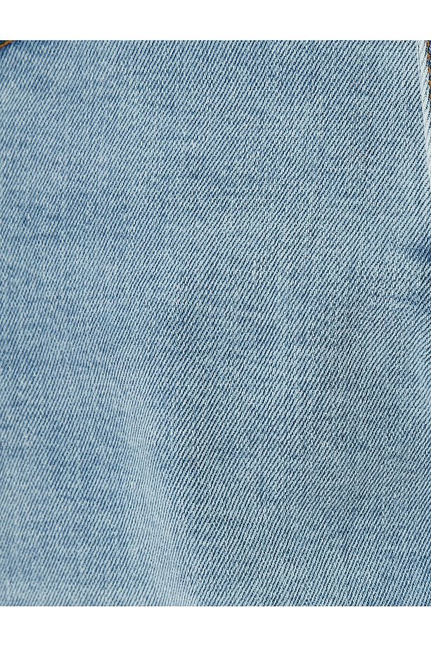 Slim Fit Kot Şort Bermuda Cep Detaylı Pamuklu - 6