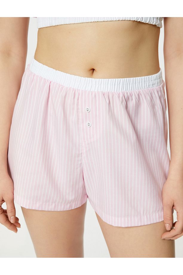 Pijama Altı Şort Normal Lastikli Bel - 5