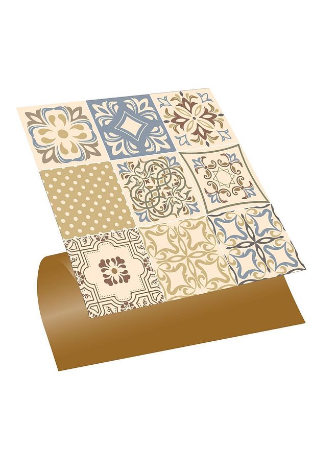 Kendinden Yapışkanlı Soft Çiçek Desenli Pvc Karo 30x30 Cm (56 Adet) 5m2 - 1