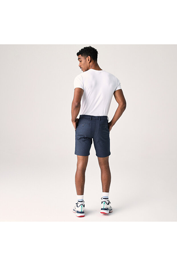Erkek Slim Fit Lacivert Bermuda Şort - 3