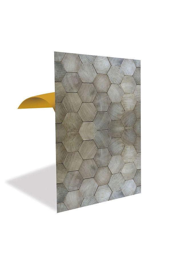 Kendinden Yapışkanlı Altıgen Ahşap Desenli Pvc Panel 41x62 Cm (4 Adet) 1 M² - 1