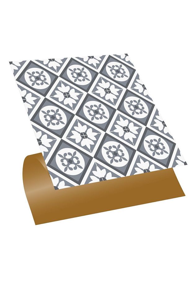Kendinden Yapışkanlı Mutfak Banyo Kaplama Geometrik 038 Desenli Pvc Karo 30x30 Cm (11 ADET) 1m2 - 1