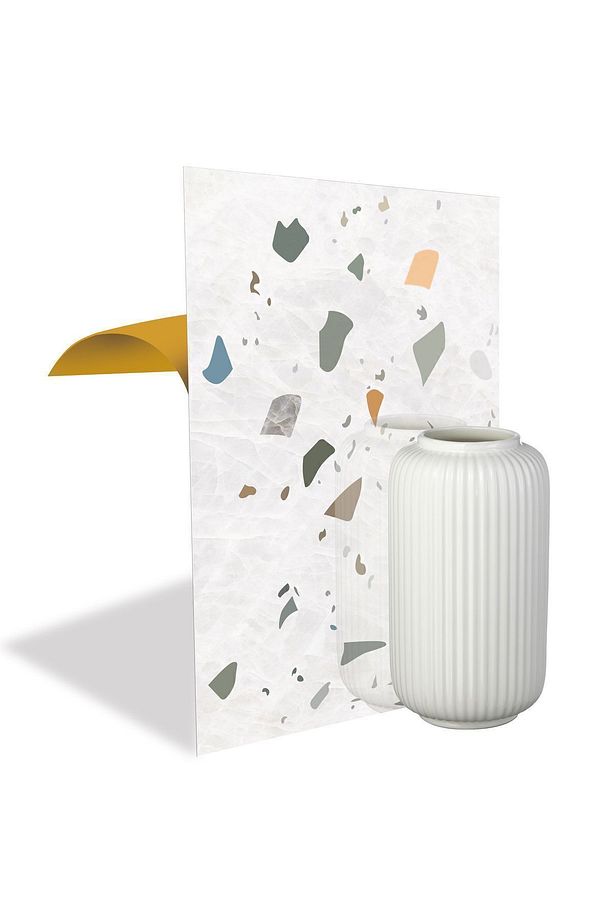 Kendinden Yapışkanlı Terrazzo Desenli Pvc Panel 41x62 Cm (4 ADET) 1 M² - 7