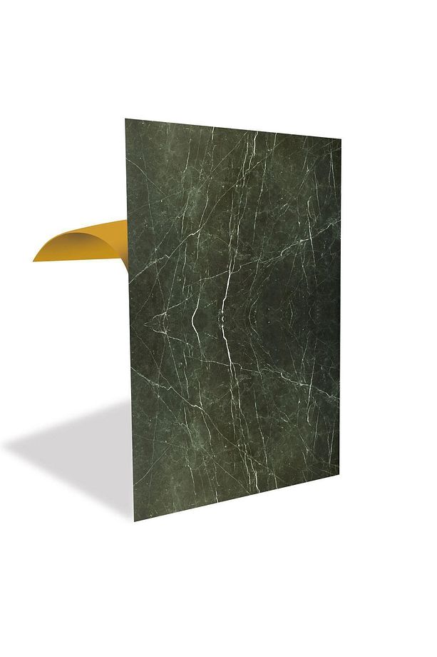 Kendinden Yapışkanlı Siyah Yeşil Mermer Desenli Pvc Panel 41x62 Cm (12 Adet) 3 M² - 1