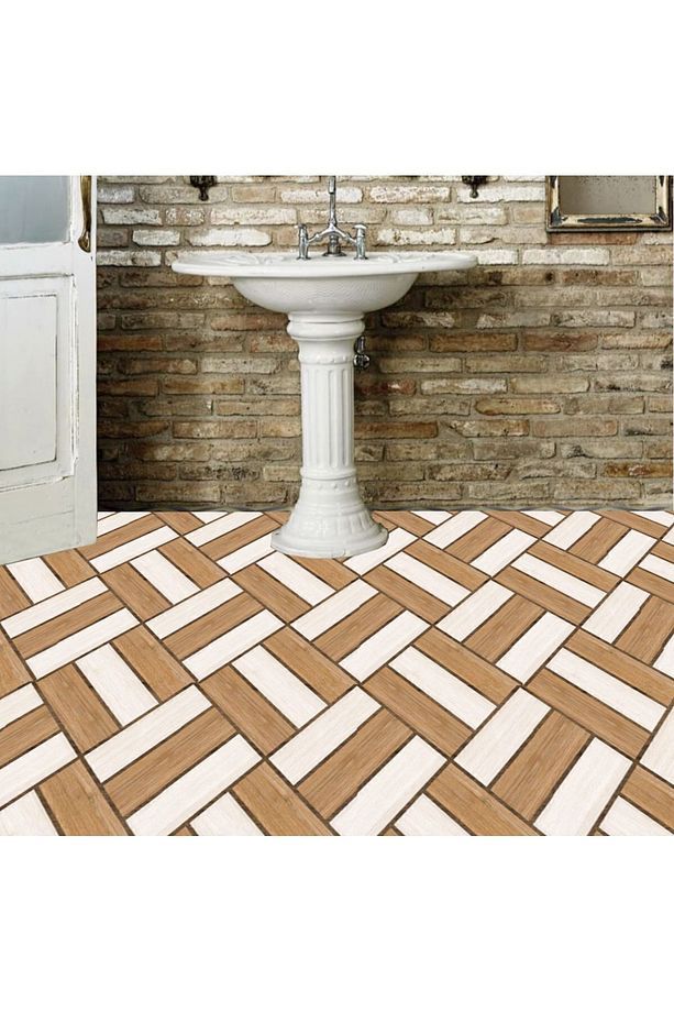 Kendinden Yapışkanlı Ahşap 013 Desenli Pvc Karo 30x30 Cm (11 ADET) 1 M² - 7