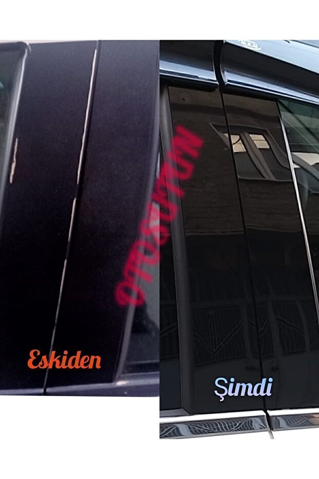 Fiat Linea Parlak Siyah Kapı Sütunları - 1