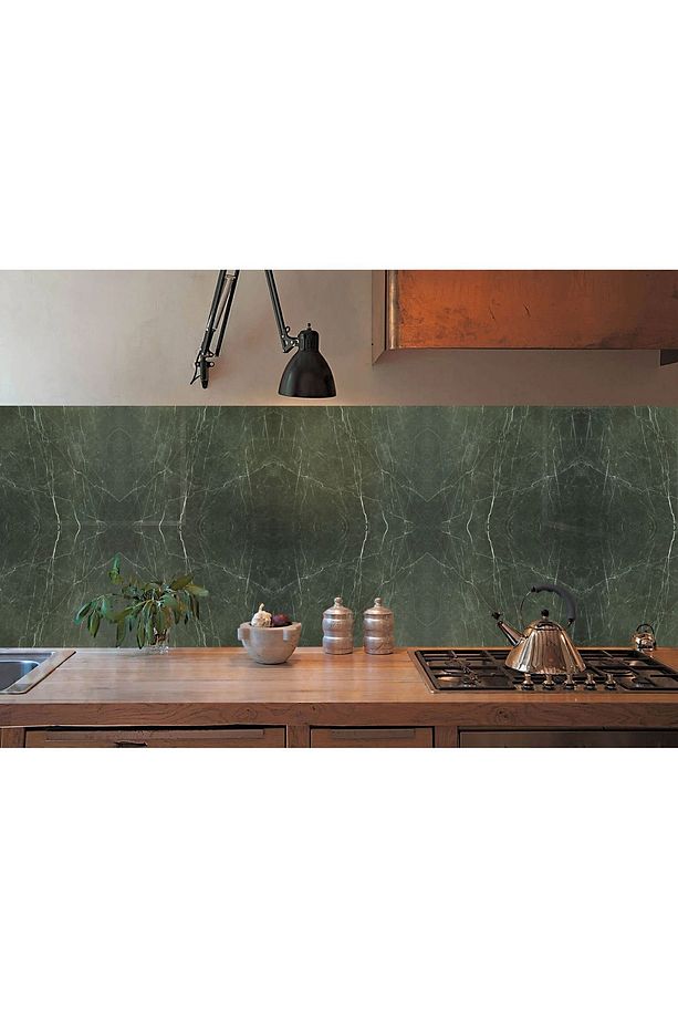 Kendinden Yapışkanlı Siyah Yeşil Mermer Desenli Pvc Panel 41x62 Cm (12 Adet) 3 M² - 5