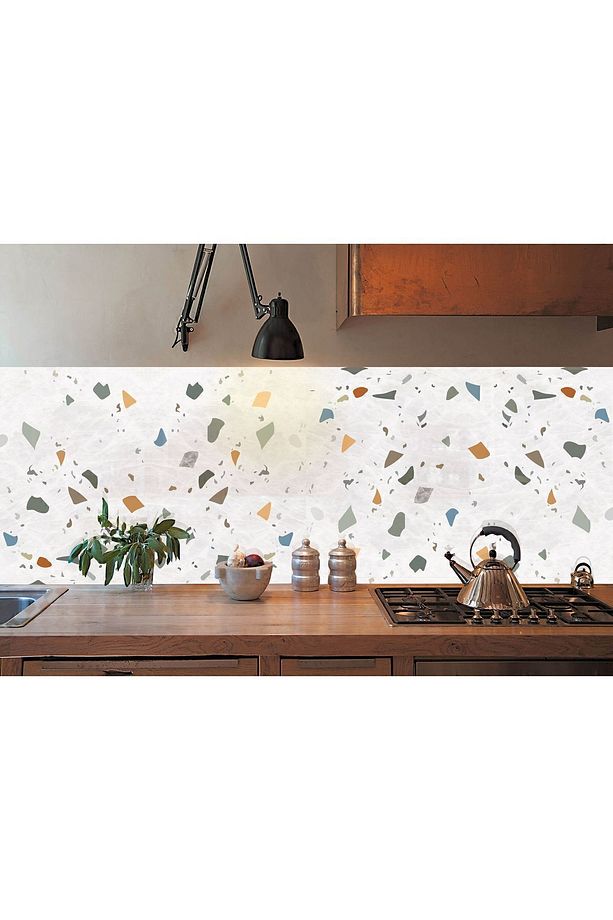 Kendinden Yapışkanlı Terrazzo Desenli Pvc Panel 41x62 Cm (4 ADET) 1 M² - 5