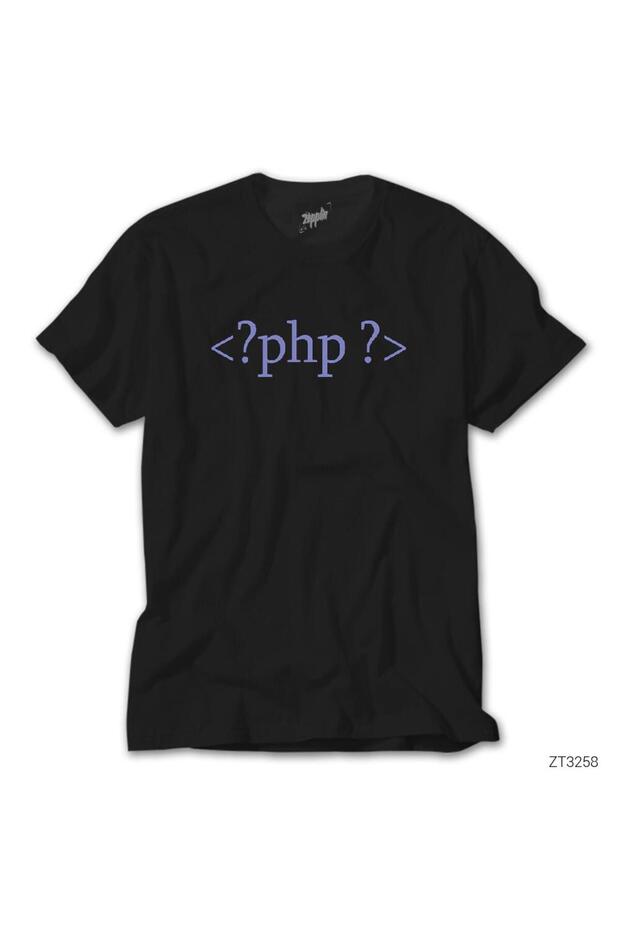 Tricou negru Php Tags - 1