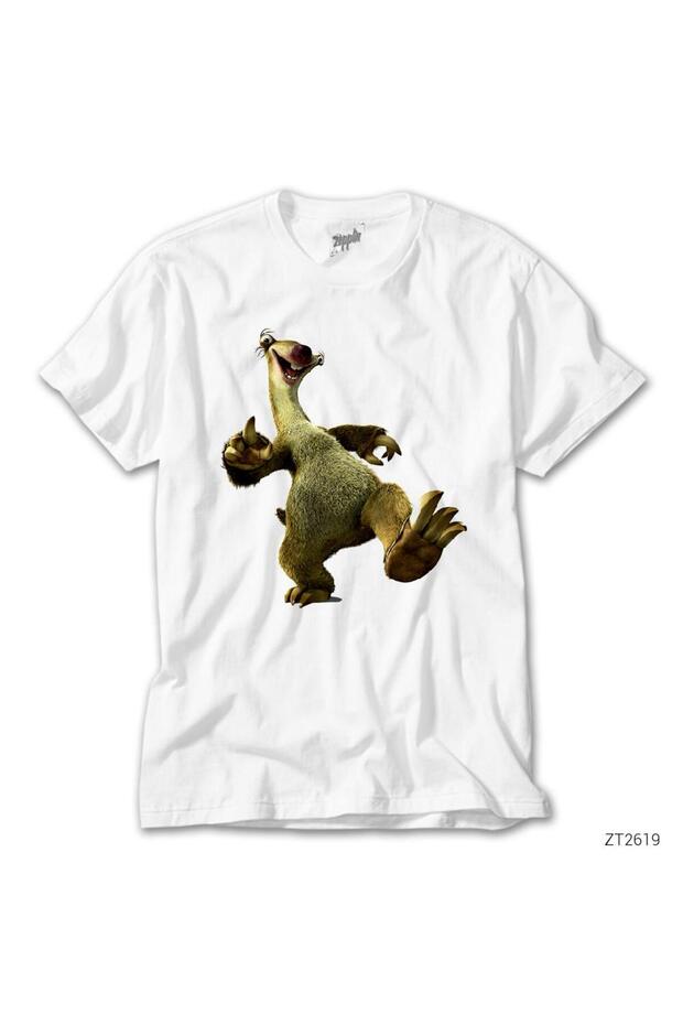 Tricou alb Ice Age Sid 2 - 1