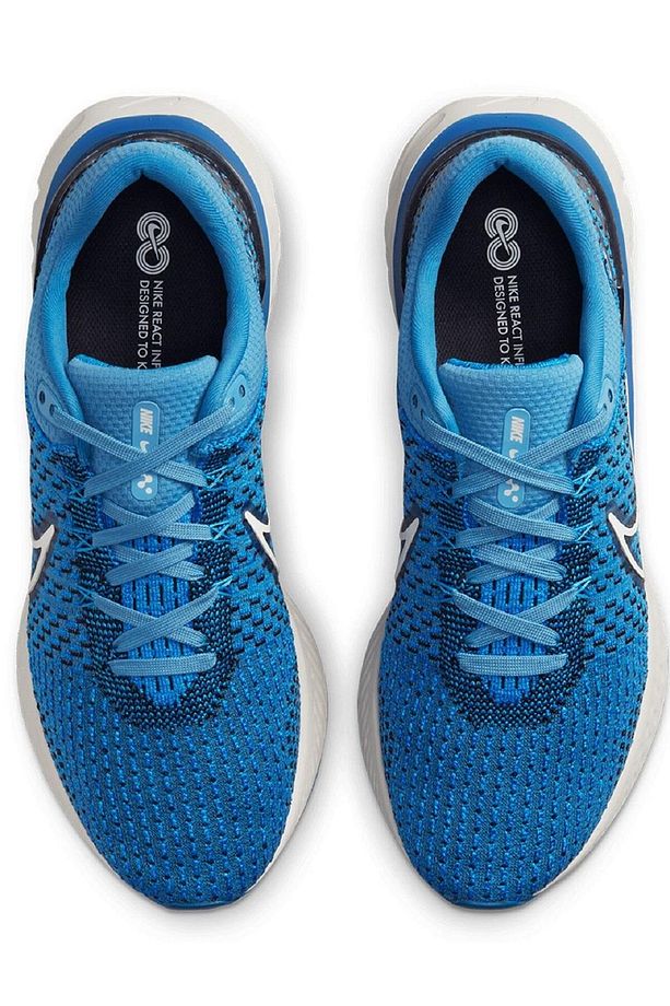 İnfinity React Run Flyknit 3 Running Shoes Black Yürüyüş Koşu Ayakkabısı Mavi - 5