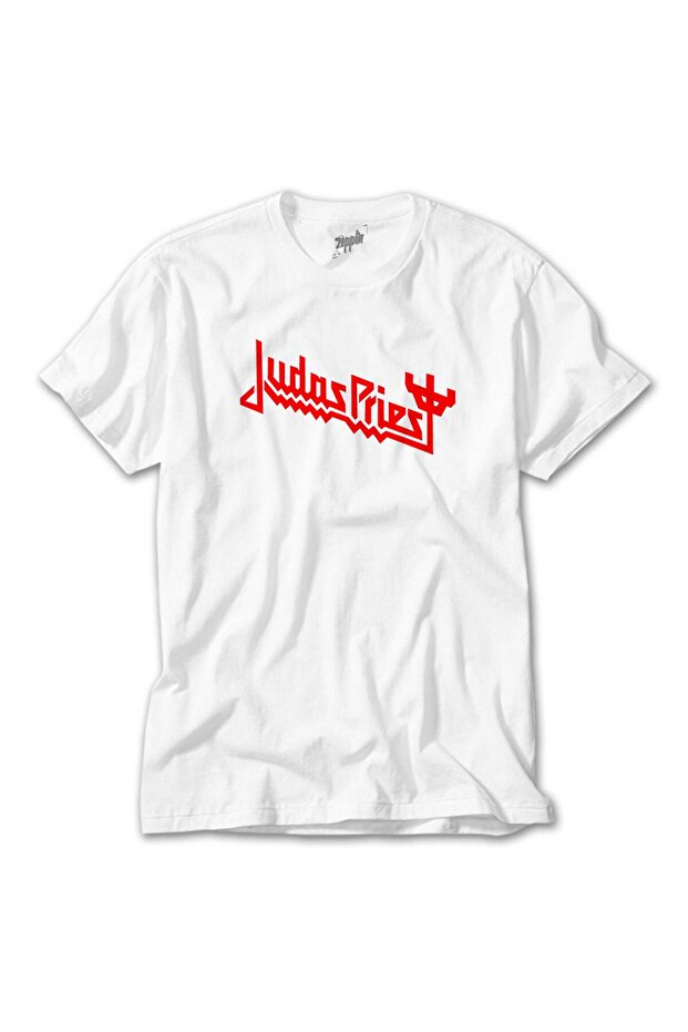 Judas Priest Logo 3 White T-shirt