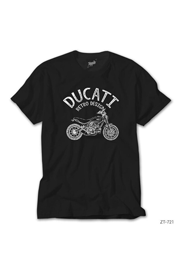 Ducati Retro Design Black T-Shirt