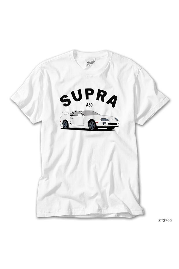 Toyota The Supra A80 White T-Shirt