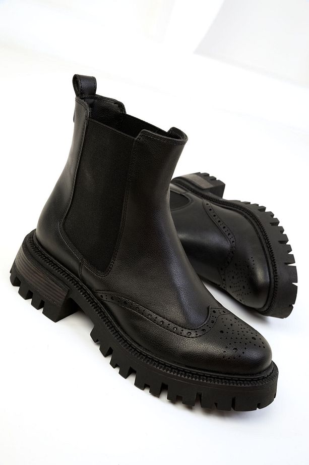 Siyah Kadın Bot & Bootie 19658 - 2