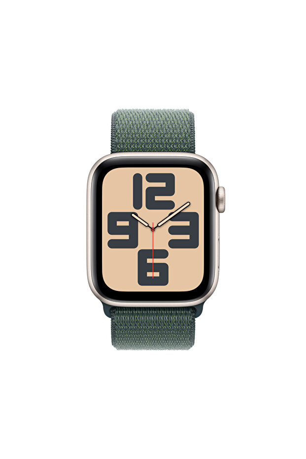 Watch SE GPS + Cellular 40mm Yıldız Işığı Alüminyum Kasa + Göl Yeşili Spor Loop - 2